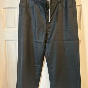 Chicos size 3.5 Black waxed pants